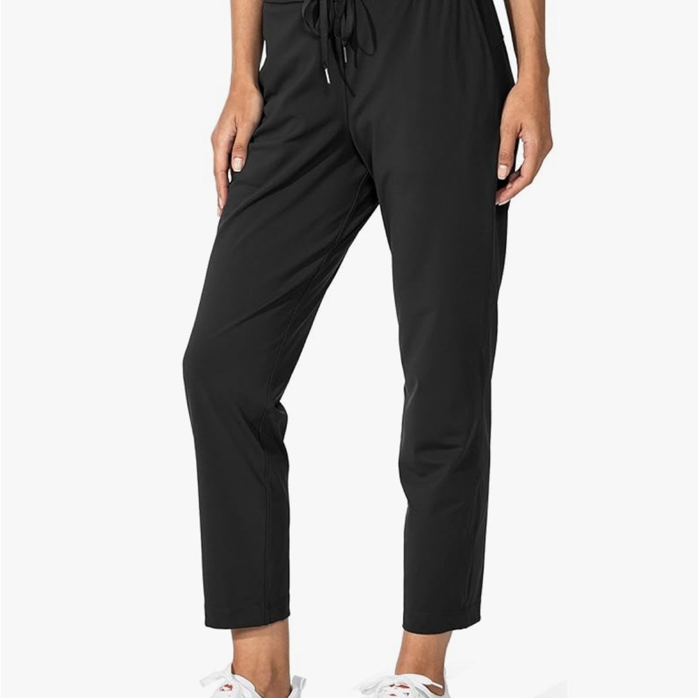 Black Track Pants with Streamlined Silhouette